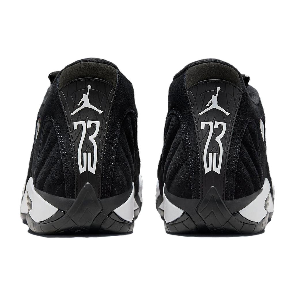 Air Jordan 14 Retro Schwarz Weiß Herren Sneaker University-Rot 487471-016