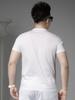 Ozhouzhan round Neck Short sleeve T-shirt Men's Summer Mercerized Cotton Half Sleeve T-shirt 2025 New Solid Casual Top