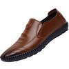 Men's Slip-On Comfortable PU Casual Driving Shoes with Soft Soles