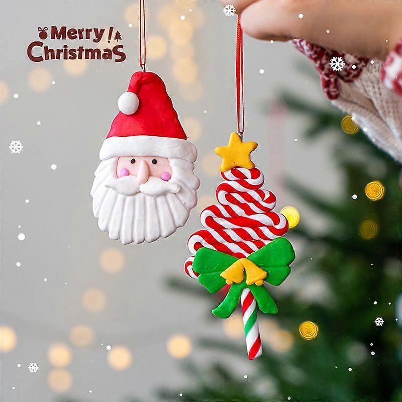 Christmas snowman specifications Christmas decoration home scene layout props Christmas pendant Santa Claus pendant Christmas gingerbread man polymer