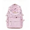 Schoolbag Casual Backpack Korean Simple Schoolbag Junior High School Women's Fashion College Style High School Students New Large-capacity Backpack