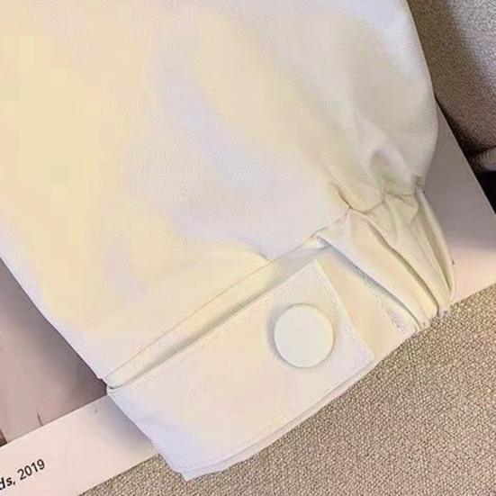 Dames Cargo Jas Capuchon Los Effen Kleur Jas Lange Mouwen Rits Korte Type Trekkoord met Zakken Dunne Dames Pendel Reizen Jas