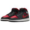 Air Jordan 1 Mid Bred Twist Unisex Sneakers Black Varsity-Red Summit-White DQ8426-067