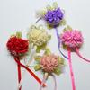 Foam Rose Flowers Bridal Bridesmaid Wrist Corsage Wedding Party Ribbon Bracelet