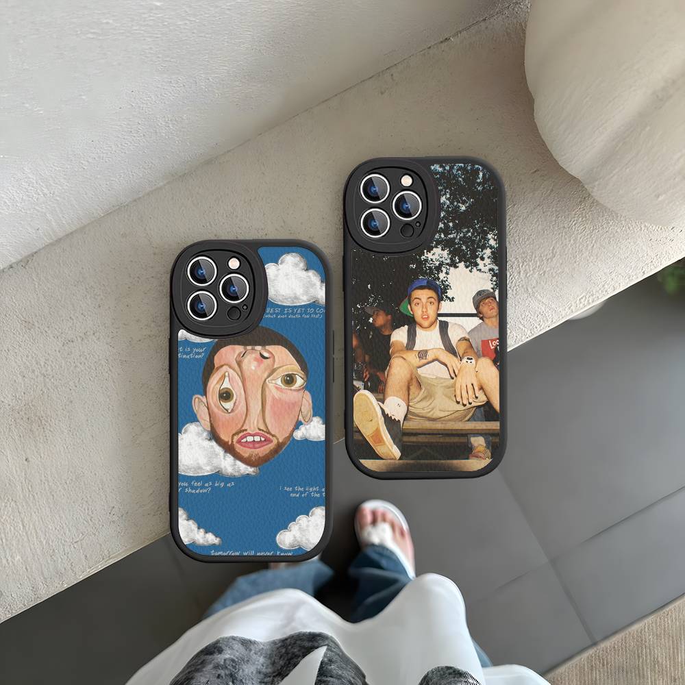 Cool M-mac Miller Phone Case For IPhone 16 15 14 11 12 13 Pro Max Plus Back Leather Shell