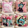 P-Psychocuties Mimi Anime Pillow Case Comfort Sofa Bed Silky Elegant Invisible Zipper Custom Decorative Cushion Cover