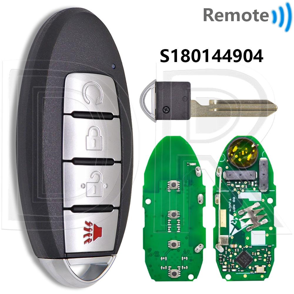 Great 4A Chip 433MHz KR5TXN1 S180144500/502/503/801 With LED Car Remote Key For Nissan Rogue Kicks S Sport Altima Sylphy Versa