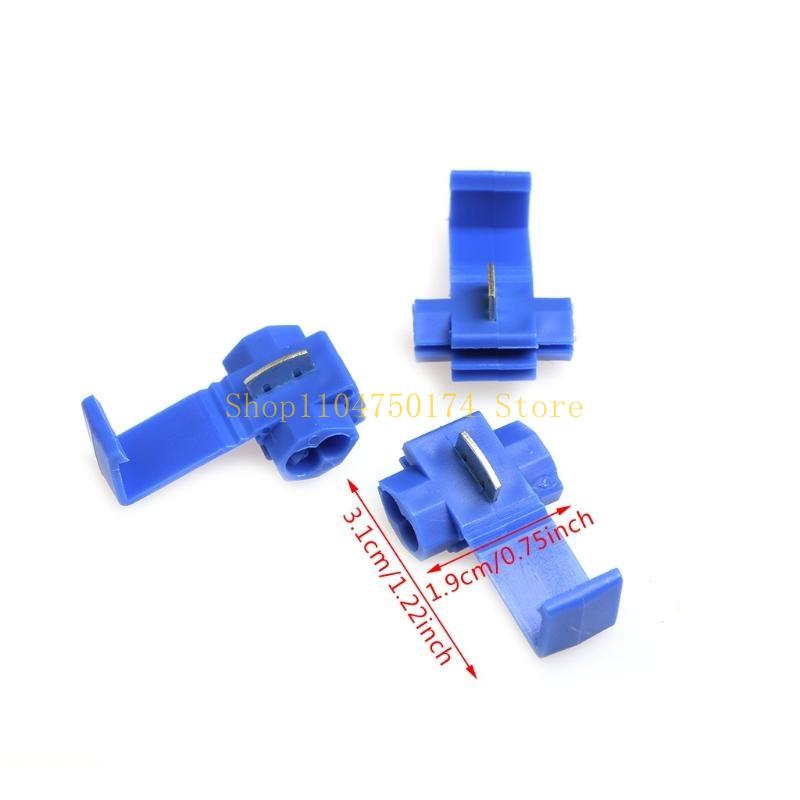 50 Pcs Lock Wire Electrical Cable Connector Quick Terminal Crimp top sale