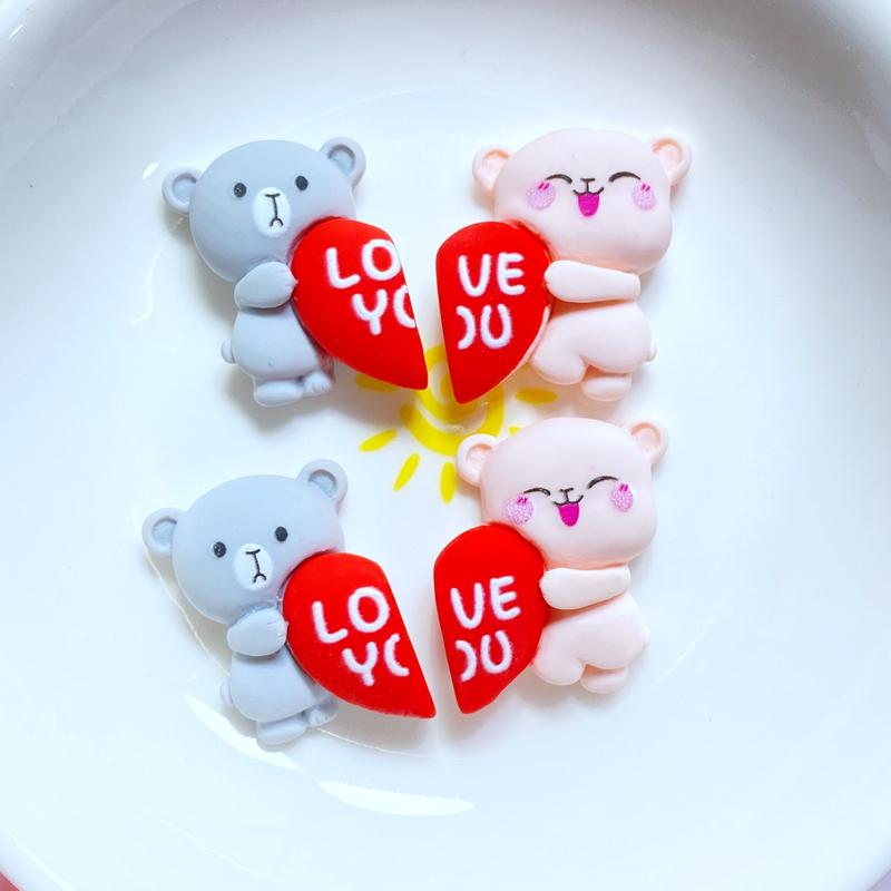 

10Pcs New Cute Mini Bear /Rabbit /Cloud Flat Back Resin Cabochons Scrapbooking DIY Jewelry Craft Decoration Accessories