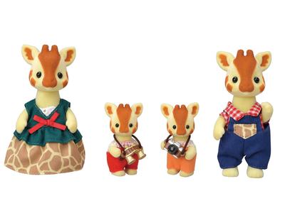Calico Critters High Branch Giraffe Set of 4 Collectible Doll Family, Figures.