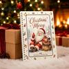 Christmas Money Holder for Cash DIY Spiral Bound Gift Card Book, 5x7 Holiday Booklet, Display Book 10 Pages Merry Cards, Gifts Family, Friends,