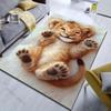 Cute and Playful Little Lion Pattern Carpet for Bedroom Living Room Bedside Sofa Floor Mat Modern Home Decor Area Rug for Gifts