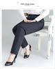 High-Waisted Plus Size Women's Winter Down Pants - Loose, Thick, Warm White Duck Down, Straight Leg for Middle-Aged and Elderly.