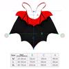 Coole Fledermaus-Verwandlung Halloween Haustierkostüm Stehkragen Bequemer Katzen-Cosplay-Umhang Schleife Einfach Anzuziehen Kätzchenkleid Party