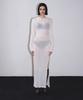 VINAJ Hooded Long Dress Cover-Up (White)