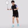 Li-Ning Breathable Quick-Dry Running Badminton Training Short Sleeve T-Shirt And Shorts Casual Sports Set Unisex sports set AATV081-1