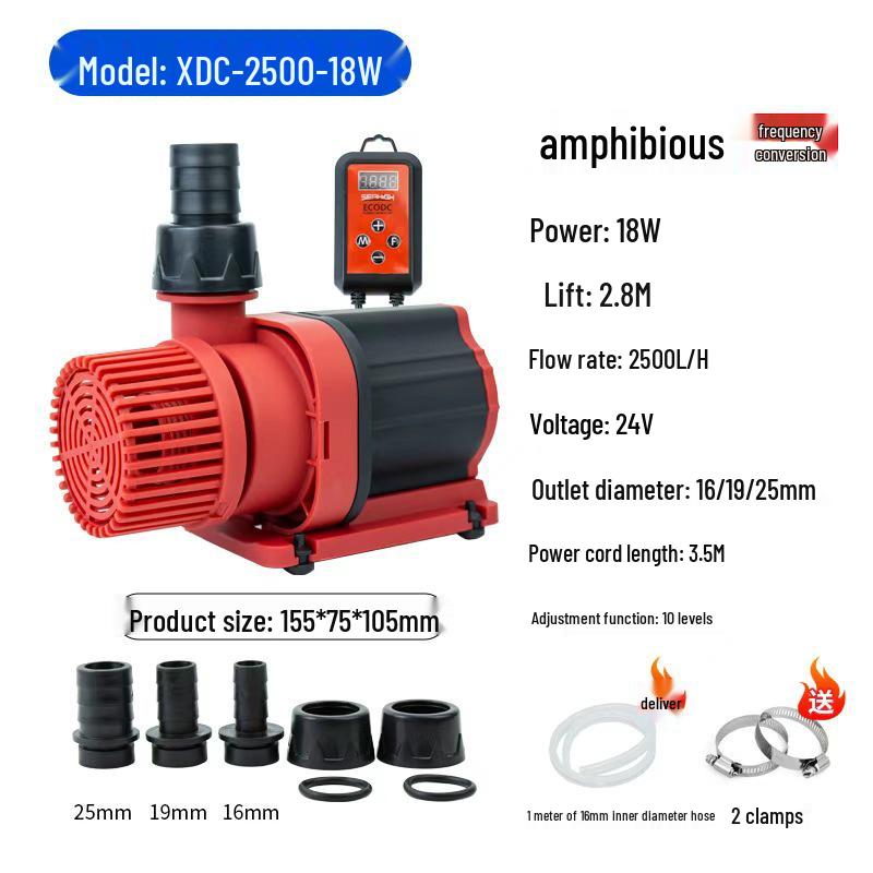 

Ультратихий занурювальний акваріумний та ставковий водяний насос з низьким всмоктуванням та змінною частотою для ефективної циркуляції