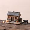 Rural old house decoration small model desktop creative micro landscape courtyard potted bonsai decoration