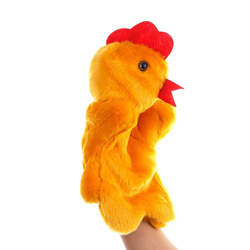 Animal Plush Chicken Hand Puppet Toy With Pp Cotton Filling For Kids Playtime