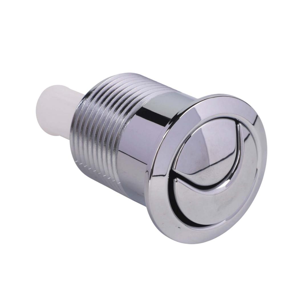 Chrome Push Button Cistern Button Bathroom Renovation DIY Friendly Modern Finish Skipper 45 Compatible User-Friendly