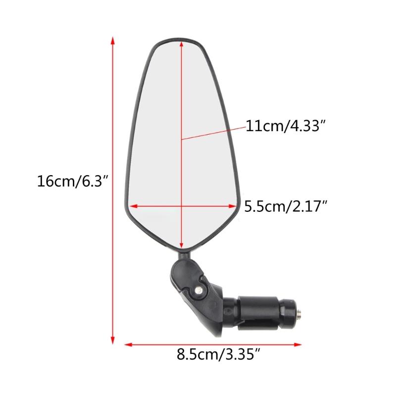 Bike Mirror All Degree Rotatable Cycling Rear View Mirrors Bicycles Handlebar Rearview Mirror Safe Mirror with Wrench