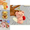 Cute Cartoon Butter Bear Plush Keychain Lovable Stuffed Animal For Kids With Soft Pp Cotton Filling