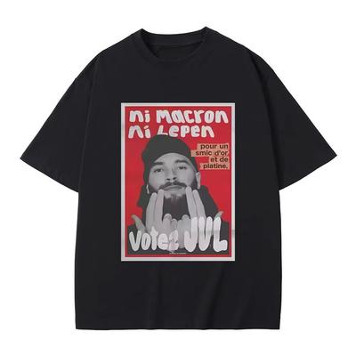 French Rapper JUL Graphic Tshirt Men Women Hip Hop Fashion Trend Tshirt Male 2026 Spring Summer Casual Cotton Short Sleeve Top