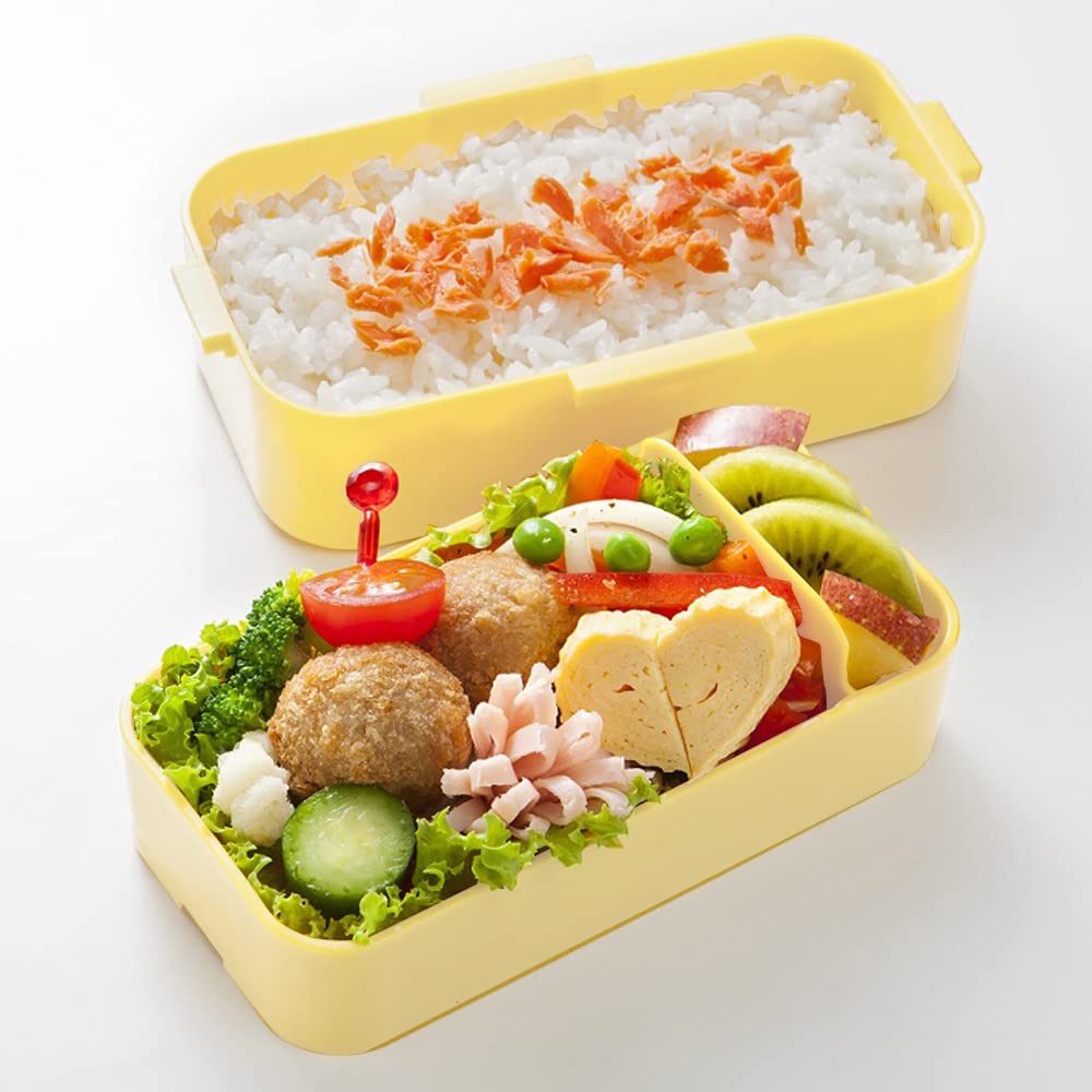 Skater Antibacterial Lunch Disney Fluffy Winnie the Made in Soft-Serving Dome-Shaped Lid, Two-Tier Box, 600ml, Pooh, Japan, PFLW4AG-A