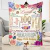 Happy Years Birthday Blanket Ultra-Soft Suitable for Seaside Bed Picnics for All Seasons Warmthful Decor Perfect Gift for Relatives and Friends