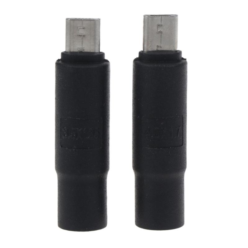 4.0x1.7mm/3.5x1.35mm Power Female to USB Male Plug Connector Adapter for Phone Tablet Charging Adapter Converter