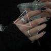 Geometric Adjustable Ring For Women With Elegant Texture Perfect For Trendy Accessories