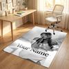 Personalized Crystal Velvet Carpet,Ayliva Custom Printed Name, Plush Area Rug For Home Indoor Decor