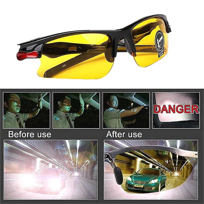 Car Driver Anti-Glare Night Vision Goggles Men Driving Non-polarized Sunglasses Shades Eyewear