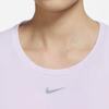 Nike T Shirts Women's Purple Crew Neck Moderate Straight Fit DD0619-530