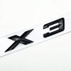 3D ABS Black Chrome Car Letters Rear Trunk Badge X3 Logo For BMW X3 F25 Sticker Emblem X3 E83 F25 G01 Lettering Accessories Ia2