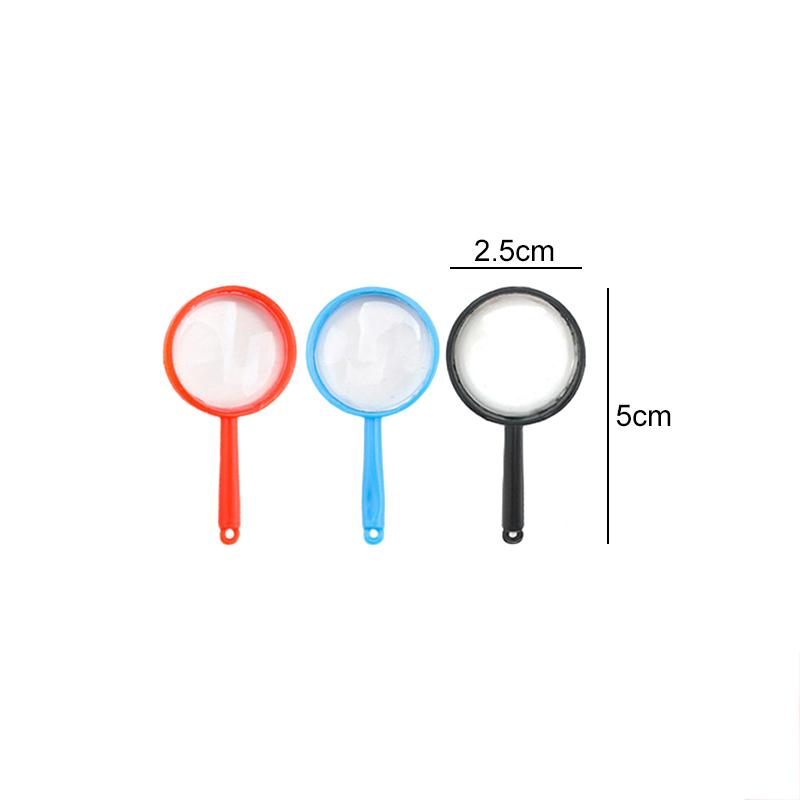 10/20/50pcs Mini Magnifying Glass Handheld Portable School Outdoor Use Scientific Supplies Students Observation Tools TMZ