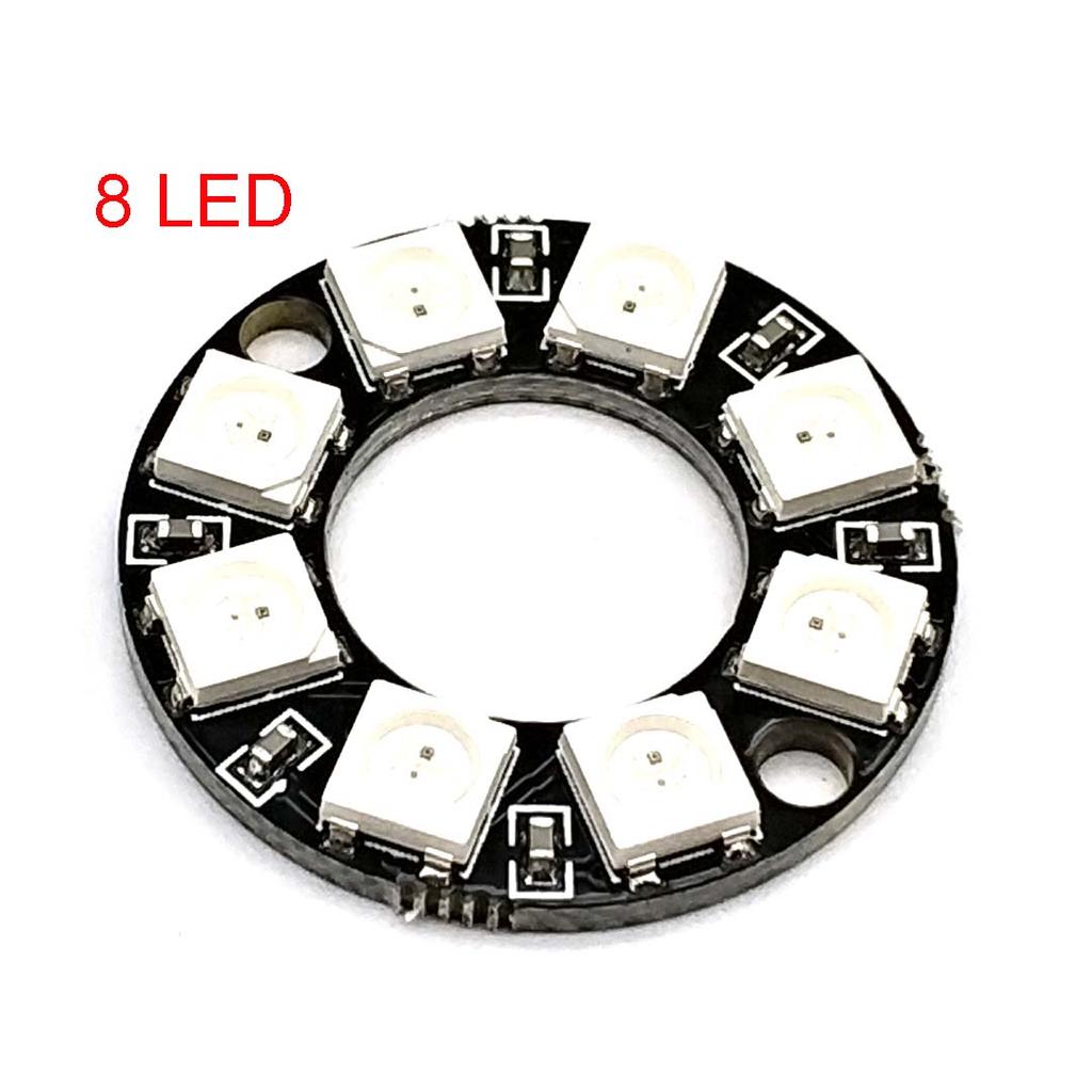 WS2812 Led Digital Panel Matrix Flexible Screen 1 4 8 12 16 24 64-Bit 5050 RGB WS2812 Ring Individually Addressable Pixels