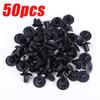 8mm Plastic Rivets Fasteners Screw Car Bumper Fender Black Rivet Auto Fastener Clip for Toyota Focus Kia Nissan 100/50pcs