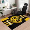 Custom Name BVB Printed Carpet, for Office Chair Living Room Bedroom Kitchen Room Decor Gifts.