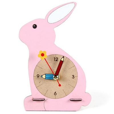 Create a Table Clock of the Air Stream Rabbit Miniature DIY Korea 3d Puzzle
