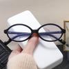 2pcs Trendy Small Oval Multi Color Glasses Frames Women Anti Blue Light Glasses Frame Computer Optical Lenses Eyeglasses
