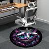 1pc Galaxy Cat Office Round Area Rug, Under Office Chairs Bedroom Living Room Home Decor, Room Deco, Available in Various Sizes 235