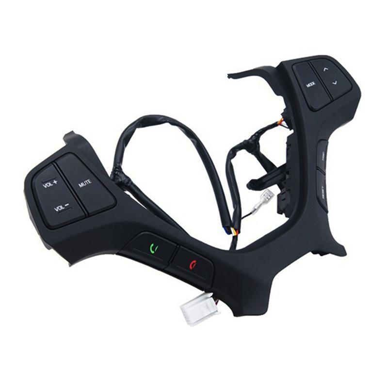 Car Steering Wheel Switch For Hyundai I10 2014 2015 2016 2017 Steering Wheel Audio Control Button Parts Accessories-A02G