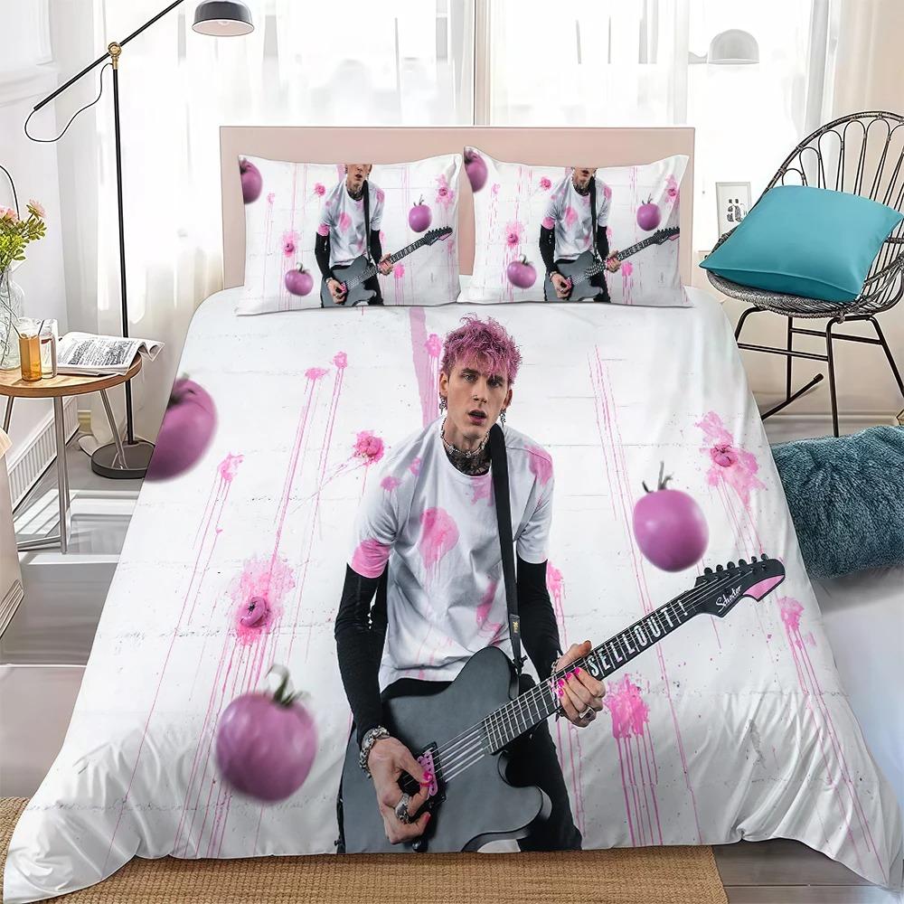 Exquisite Singer M-Machine Gun K-Kelly Bedding Set Duvet Cover Pillowcase Single/Double/Queen Large Size Adult Boys girl Gift