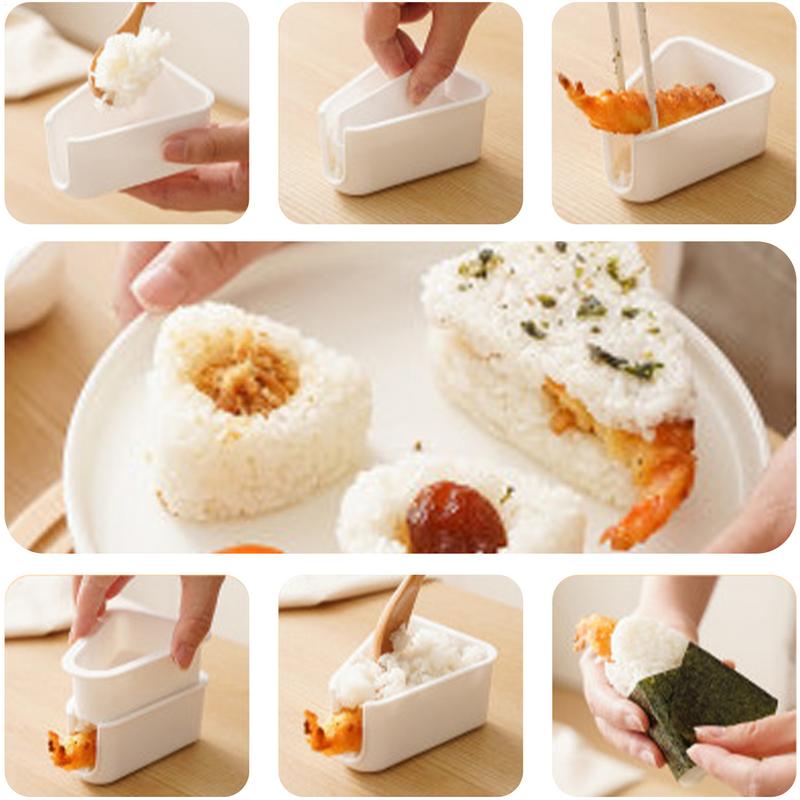 Rice Baller Japanese Portable Kitchen Tools Reusable Rice Ball Press Mold For Kids Boys Girls Meal Prep Home Lunch Cooking