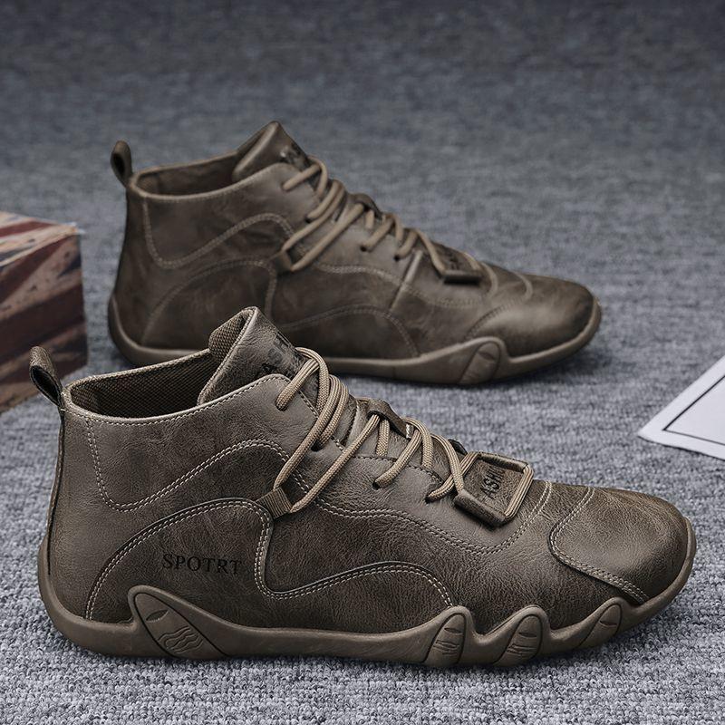 

Плоские кожаные туфли с круглым носком для мужчин, мокасины челси, мягкие мужские повседневные туфли, классические оригинальные ретро-туфли из искусственной кожи, удобные на распродаже для взрослых 44