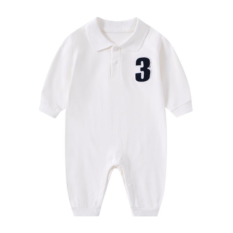 Autumn Fashion Baby Boy Romper Polo Shirt - Toddler Gentleman Style Outerwear