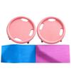 6 Stück Stille Räder Fitness Slider Board Anti-Rutsch-Textur Core Training Wheel Heimfitness