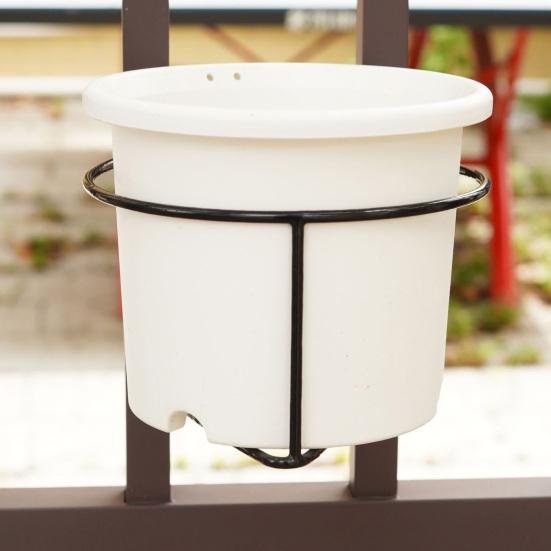 AppendiPiante da Ringhiera Portavasi da Ringhiera per Balcone Strumento Senza Attrezzi Appendi Vasi Verticali per Piante da Esterno Adatto per Recinzioni Patii Giardini Terrazze Esterni