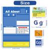 Alphabet Learning Pocket Chart Educational Toy Kids Classroom Teaching Aid Interactive Learning Tool for Preschool Kindergarten